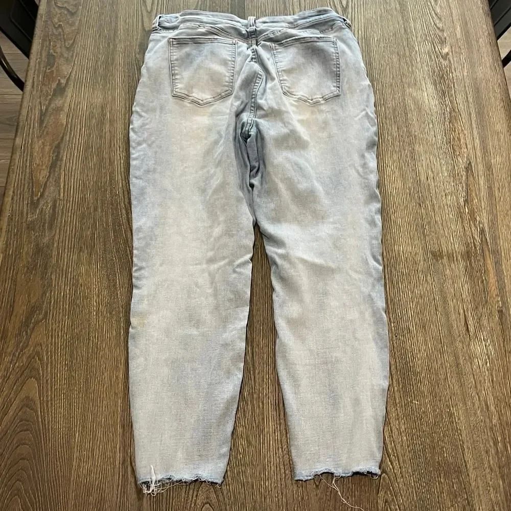 Pistola Arielle Skinny Scissor Cut Hem Jeans Mid Rise Light Wash Blue Size 33 - Picture 11 of 12